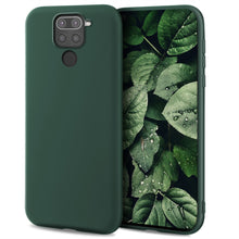 Carica l'immagine nel visualizzatore di Gallery, Moozy Minimalist Series Silicone Case for Xiaomi Redmi Note 9, Midnight Green - Matte Finish Slim Soft TPU Cover