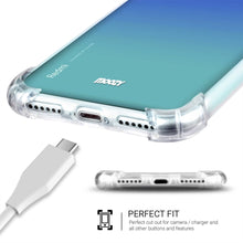Ladda upp bild till gallerivisning, Moozy Shock Proof Silicone Case for Xiaomi Redmi 7A - Transparent Crystal Clear Phone Case Soft TPU Cover
