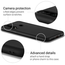 Ladda upp bild till gallerivisning, Moozy Minimalist Series Silicone Case for Huawei P30 Lite, Black - Matte Finish Slim Soft TPU Cover