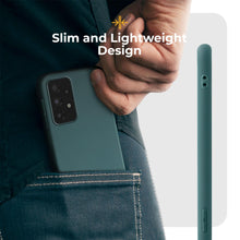 Ladda upp bild till gallerivisning, Moozy Minimalist Series Silicone Case for Samsung A13 4G, Blue Grey - Matte Finish Lightweight Mobile Phone Case Slim Soft Protective TPU Cover with Matte Surface