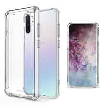 Load image into Gallery viewer, Moozy Shock Proof Silicone Case for Samsung Note 10 Plus - Transparent Crystal Clear Phone Case Soft TPU Cover