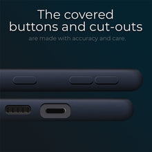 Load image into Gallery viewer, Moozy Lifestyle. Designed for Samsung S21 5G, Samsung S21 Case, Midnight Blue - Liquid Silicone Cover with Matte Finish and Soft Microfiber Lining