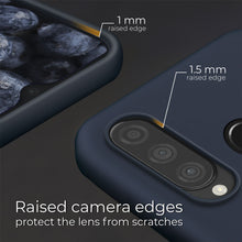Ladda upp bild till gallerivisning, Moozy Lifestyle. Designed for Huawei P30 Lite Case, Midnight Blue - Liquid Silicone Cover with Matte Finish and Soft Microfiber Lining