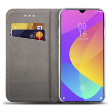 Load image into Gallery viewer, Moozy Case Flip Cover for Xiaomi Mi 9 Lite, Mi A3 Lite, Red - Smart Magnetic Flip Case with Card Holder and Stand