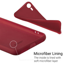 Carica l'immagine nel visualizzatore di Gallery, Moozy Lifestyle. Designed for iPhone XR Case, Vintage Pink - Liquid Silicone Cover with Matte Finish and Soft Microfiber Lining