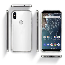 Ladda upp bild till gallerivisning, Moozy 360 Degree Case for Xiaomi Mi A2 - Transparent Full body Slim Cover - Hard PC Back and Soft TPU Silicone Front
