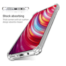 Załaduj obraz do przeglądarki galerii, Moozy Shock Proof Silicone Case for Xiaomi Redmi Note 8 Pro - Transparent Crystal Clear Phone Case Soft TPU Cover
