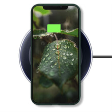 Lade das Bild in den Galerie-Viewer, Moozy Lifestyle. Designed for iPhone 12, iPhone 12 Pro Case, Dark Green - Liquid Silicone Cover with Matte Finish and Soft Microfiber Lining