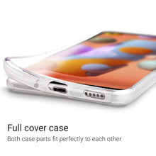 Carica l'immagine nel visualizzatore di Gallery, Moozy 360 Degree Case for Samsung A11 - Transparent Full body Slim Cover - Hard PC Back and Soft TPU Silicone Front