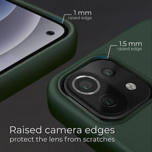 Load image into Gallery viewer, Moozy Lifestyle. Silicone Case for Xiaomi Mi 11 Lite 5G and 4G, Dark Green - Liquid Silicone Lightweight Cover with Matte Finish