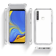 Load image into Gallery viewer, Moozy Shock Proof Silicone Case for Samsung A9 2018, A9 Star Pro, Galaxy A9s - Transparent Crystal Clear Phone Case Soft TPU Cover