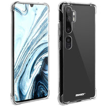 Carica l'immagine nel visualizzatore di Gallery, Moozy Shock Proof Silicone Case for Xiaomi Mi Note 10, Xiaomi Mi Note 10 Pro - Transparent Crystal Clear Phone Case Soft TPU Cover