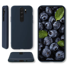 Load image into Gallery viewer, Moozy Lifestyle. Designed for Xiaomi Redmi Note 8 Pro Case, Midnight Blue - Liquid Silicone Cover with Matte Finish and Soft Microfiber Lining