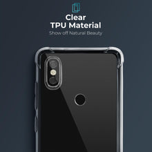 Ladda upp bild till gallerivisning, Moozy Shock Proof Silicone Case for Xiaomi Redmi S2 - Transparent Crystal Clear Phone Case Soft TPU Cover