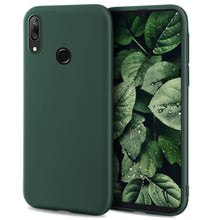 Load image into Gallery viewer, Moozy Minimalist Series Silicone Case for Huawei Y7 2019, Midnight Green - Matte Finish Slim Soft TPU Cover