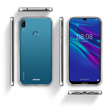 Lade das Bild in den Galerie-Viewer, Moozy 360 Degree Case for Huawei Y6 2019 - Transparent Full body Slim Cover - Hard PC Back and Soft TPU Silicone Front