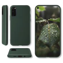 Afbeelding in Gallery-weergave laden, Moozy Lifestyle. Designed for Samsung S20 FE Case, Dark Green - Liquid Silicone Cover with Matte Finish and Soft Microfiber Lining