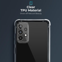 Load image into Gallery viewer, Moozy Shockproof Silicone Case for Samsung A52s 5G and Samsung A52 - Transparent Case with Shock Absorbing 3D Corners Crystal Clear Protective Phone Case Soft TPU Silicone Cover