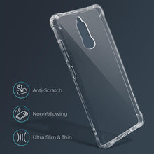 Ladda upp bild till gallerivisning, Moozy Shock Proof Silicone Case for Xiaomi Redmi 8 - Transparent Crystal Clear Phone Case Soft TPU Cover