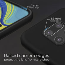 Load image into Gallery viewer, Moozy Lifestyle. Designed for Xiaomi Redmi Note 9S, Redmi Note 9 Pro Case, Black - Liquid Silicone Cover with Matte Finish and Soft Microfiber Lining