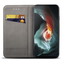 Cargar imagen en el visor de la galería, Moozy Case Flip Cover for Sony Xperia 10 II, Black - Smart Magnetic Flip Case with Card Holder and Stand