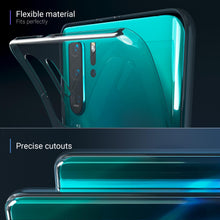 Ladda upp bild till gallerivisning, Moozy 360 Degree Case for Huawei P30 Pro - Full body Front and Back Slim Clear Transparent TPU Silicone Gel Cover