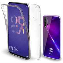 Ladda upp bild till gallerivisning, Moozy 360 Degree Case for Huawei Nova 5T, Huawei Honor 20 - Transparent Full body Slim Cover - Hard PC Back and Soft TPU Silicone Front