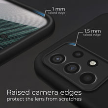 Cargar imagen en el visor de la galería, Moozy Lifestyle. Designed for Samsung A52, Samsung A52 5G Case, Black - Liquid Silicone Lightweight Cover with Matte Finish