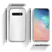 Ladda upp bild till gallerivisning, Moozy 360 Degree Case for Samsung S10 - Transparent Full body Slim Cover - Hard PC Back and Soft TPU Silicone Front