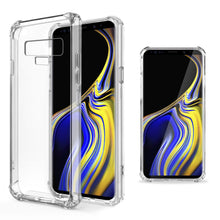 Ladda upp bild till gallerivisning, Moozy Shock Proof Silicone Case for Samsung Note 9 - Transparent Crystal Clear Phone Case Soft TPU Cover