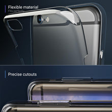 Load image into Gallery viewer, Moozy 360 Degree Case for iPhone 6s, iPhone 6 - Full body Front and Back Slim Clear Transparent TPU Silicone Gel Cover