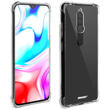 Ladda upp bild till gallerivisning, Moozy Shock Proof Silicone Case for Xiaomi Redmi 8 - Transparent Crystal Clear Phone Case Soft TPU Cover