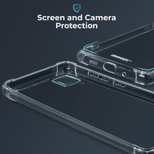 Ladda upp bild till gallerivisning, Moozy Shock Proof Silicone Case for Huawei P40 Lite - Transparent Crystal Clear Phone Case Soft TPU Cover