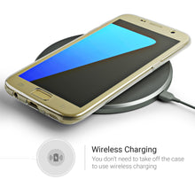 Ladda upp bild till gallerivisning, Moozy 360 Degree Case for Samsung S7 - Full body Front and Back Slim Clear Transparent TPU Silicone Gel Cover