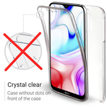 Ladda upp bild till gallerivisning, Moozy 360 Degree Case for Xiaomi Redmi 8 - Transparent Full body Slim Cover - Hard PC Back and Soft TPU Silicone Front