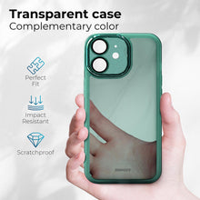 Load image into Gallery viewer, Moozy LumiCase phone case for iphone 11, 6.1-inch, Case for iphone 11 Shockproof, Bumper Case for iphone 11 clear case, Camera lens protector cover for iphone 11 slim, Green
