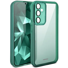 Carica l&#39;immagine nel visualizzatore di Gallery, Moozy LumiCase Phone Case for samsung galaxy a54 5g, Transparent phone cover for samsung galaxy a54 5g, Soft TPU case for galaxy a54 5g with Camera Lens Protector, Case for samsung a54, Green
