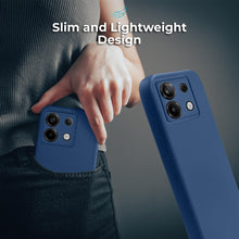 Lade das Bild in den Galerie-Viewer, Moozy Lifestyle. Silicone Case for Xiaomi Redmi Note 13 Pro 5G and Poco X6, Midnight Blue - Liquid Silicone Lightweight Cover with Matte Finish and Soft Microfiber Lining, Premium Silicone Case
