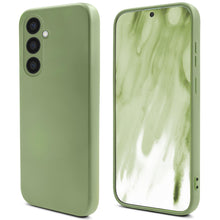Carica l&#39;immagine nel visualizzatore di Gallery, Moozy Lifestyle. Silicone Case for Samsung A54 5G, Mint green - Liquid Silicone Lightweight Cover with Matte Finish and Soft Microfiber Lining, Premium Silicone Case
