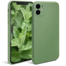 Load image into Gallery viewer, Moozy Minimalist Series Silicone Case for iPhone 11, Mint green - Matte Finish Lightweight Mobile Phone Case Ultra Slim Soft Protective TPU Cover with Matte Surface
