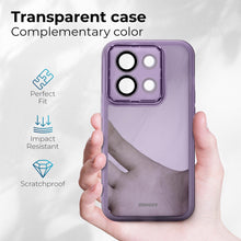 Załaduj obraz do przeglądarki galerii, Moozy LumiCase phone case for xiaomi Redmi Note 13 Pro 5G / case for Poco X6 slim, Case for xiaomi Redmi Note 13 Pro 5G bumper with camera cover, Soft TPU case for xiaomi Poco X6 transparent, Purple
