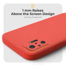 Załaduj obraz do przeglądarki galerii, Moozy Minimalist Series Silicone Case for Xiaomi Redmi Note 10 Pro and Note 10 Pro Max, Red - Matte Finish Lightweight Mobile Phone Case Slim Soft Protective TPU Cover with Matte Surface
