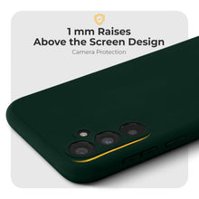 Afbeelding in Gallery-weergave laden, Moozy Minimalist Series Silicone Case for Samsung A54 5G, Dark Green - Matte Finish Lightweight Mobile Phone Case Slim Soft Protective TPU Cover with Matte Surface
