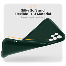 Ladda upp bild till gallerivisning, Moozy Minimalist Series Silicone Case for Samsung S22 Ultra, Midnight Green - Matte Finish Slim Soft TPU Cover
