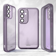 Afbeelding in Gallery-weergave laden, Moozy LumiCase Phone Case for samsung galaxy a54 5g, Transparent phone cover for samsung galaxy a54 5g, Soft TPU case for galaxy a54 5g with Camera Lens Protector, Case for samsung a54, Purple
