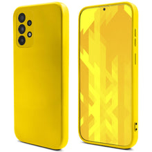 Load image into Gallery viewer, Moozy Lifestyle. Designed for Samsung A52, Samsung A52 5G Case, Yellow - Liquid Silicone Lightweight Cover with Matte Finish and Soft Microfiber Lining, Premium Silicone Case

