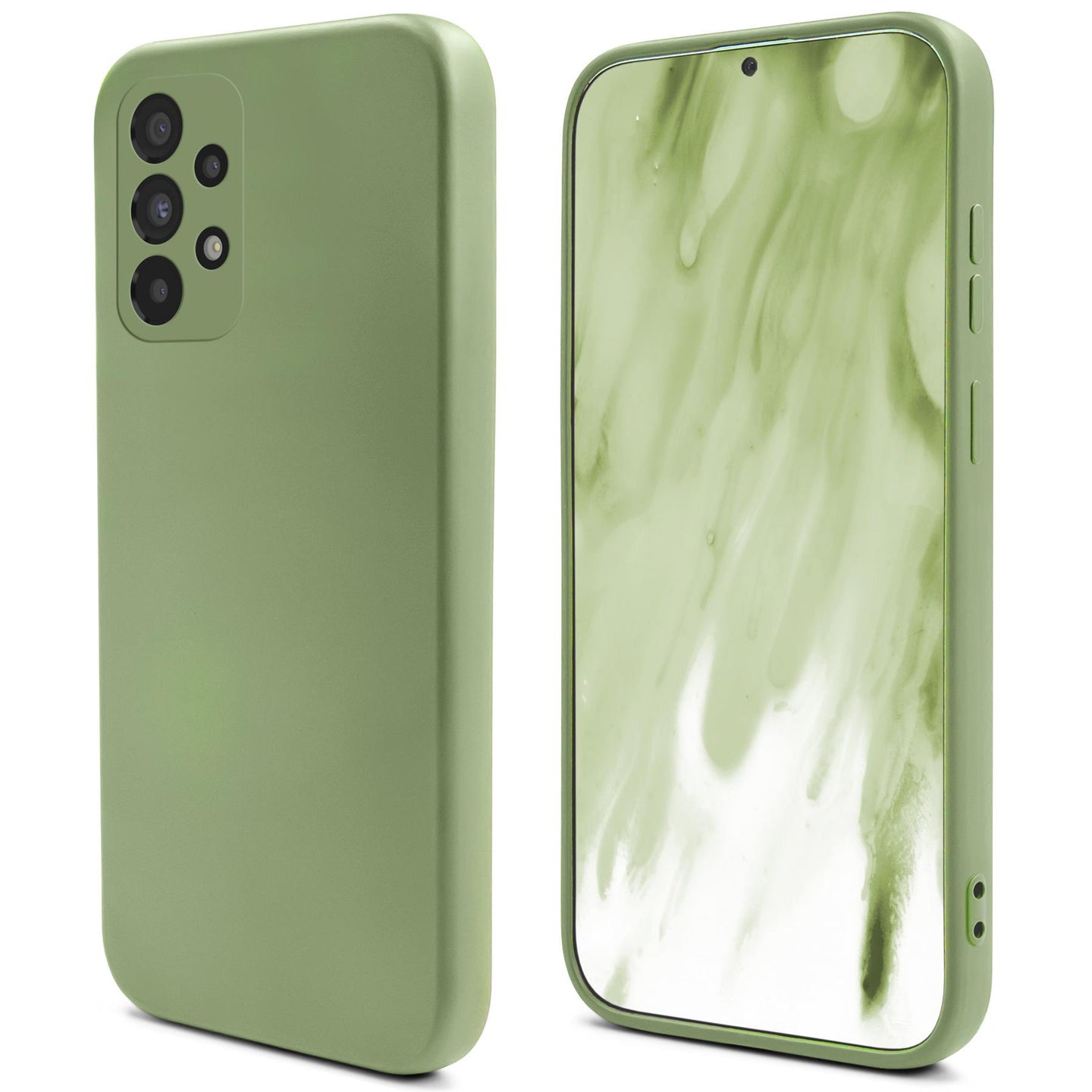 Moozy Lifestyle. Designed for Samsung A52, Samsung A52 5G Case, Mint green - Liquid Silicone Lightweight Cover with Matte Finish and Soft Microfiber Lining, Premium Silicone Case
