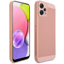 Carica l&#39;immagine nel visualizzatore di Gallery, Moozy VentiGuard Phone Case for Xiaomi Redmi Note 12, Pastel Pink - Breathable Cover with Perforated Pattern for Air Circulation, Ventilation, Anti-Overheating Phone Case
