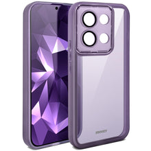 Charger l&#39;image dans la galerie, Moozy LumiCase phone case for xiaomi Redmi Note 13 Pro 5G / case for Poco X6 slim, Case for xiaomi Redmi Note 13 Pro 5G bumper with camera cover, Soft TPU case for xiaomi Poco X6 transparent, Purple
