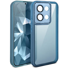 Lade das Bild in den Galerie-Viewer, Moozy LumiCase phone case for xiaomi Redmi Note 13 Pro 5G / case for Poco X6 slim, Case for xiaomi Redmi Note 13 Pro 5G bumper with camera cover, Soft TPU case for xiaomi Poco X6 transparent, Blue
